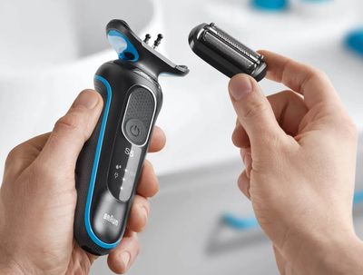 Braun 51-B1000s Scheerapparaat met scheerblad Zwart, Blauw