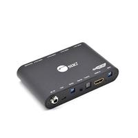SIIG 1x4 HDMI Splitter met EDID, Audio Extractor naar Toslink en HDR naar SDR-conversie, Video Downscaling voor Oude Display, 4K60 HDR, HDCP Bypass, Digitaal/PCM 7.1 Audio CE-H26911-S1