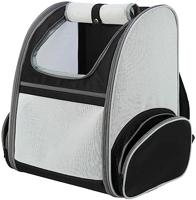 TRIXIE Rugzak Chloe, 39 × 43 × 27 cm, lichtgrijs/zwart