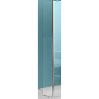 Douchewand Eco 40x200cm Antikalk Helder Glas Chroom Hoekprofiel 8mm Veiligheidsglas Easy Clean