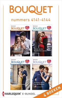 Bouquet e-bundel nummers 4141 - 4144 - Natalie Anderson, Maya Blake, Caitlin Crews, Melanie Milburne - ebook