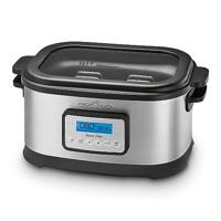 ProfiCook PC-SV 1112 - Slowcooker en lage temperatuur sous vide kookplaat - Inhoud 8,5 Liter - 520 Watt Grijs/Zwart