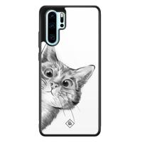 Huawei P30 Pro glazen hardcase - Peekaboo