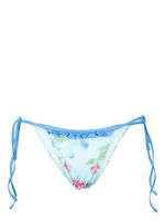 Frankies Bikinis bas de bikini Camilla à fleurs - Bleu