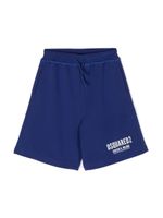 DSQUARED2 KIDS short de sport à logo imprimé - Bleu - thumbnail