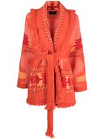 Alanui cardigan à motif en jacquard - Orange