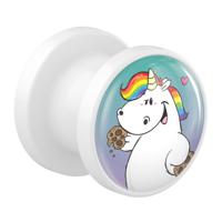 Tunnel met Chubby Unicorn Design Acryl Tunnels & Plugs - thumbnail