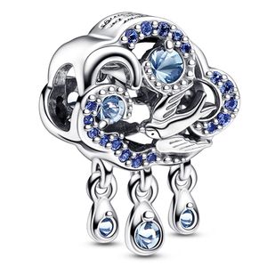 Pandora 792569C01 Bedel Cloud and Swallow zilver-kristal zilverkleurig-blauw