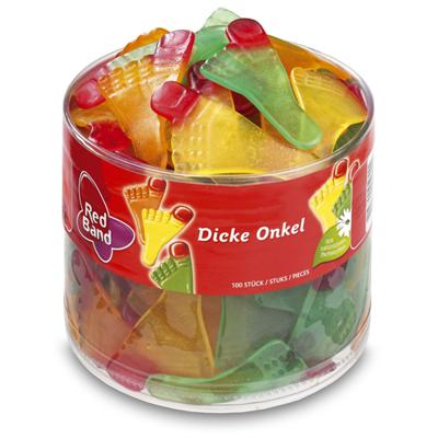 Red Band - Big Feet fruit gums  - 100 piece tub