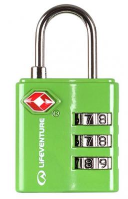 Lifeventure cijferslot 58 mm zink groen Lifeventure cijferslot 58 mm zink groen