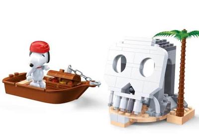 BanBao bouwpakket Snoopy schateiland 84 delig