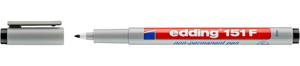 Edding Foliestift 151 F non-permanent pen 4-151001 Zwart