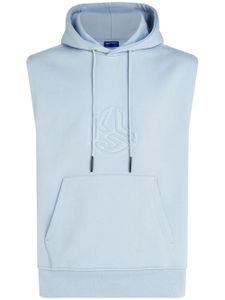 Karl Lagerfeld Jeans hoodie sans manches à logo brodé - Bleu