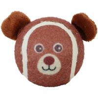 Zolux - Tennisbal Ø 8 cm in de vorm van dierenhoofd, beer voor honden