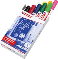 Edding krijtmarker e-4095, geassorteerde kleuren, doos van 10 stuks