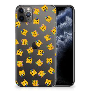 TPU bumper voor Apple iPhone 11 Pro Max Katten Emojis