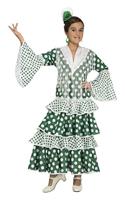 My Other Me - kostuum Flamenco beurs voor meisjes, groen (viving Costumes) 5-6 Jaren groen