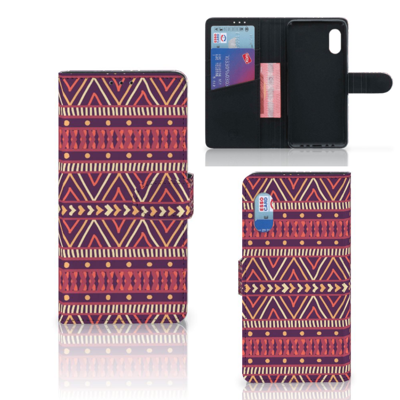 Samsung Xcover Pro Telefoon Hoesje Aztec Paars Samsung Xcover Pro Telefoon Hoesje Aztec Paars