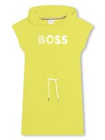 BOSS Kidswear robe courte à logo imprimé - Jaune