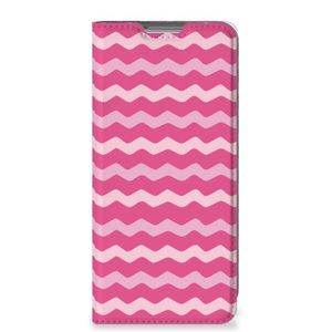 Xiaomi 12 | 12X Hoesje met Magneet Waves Pink