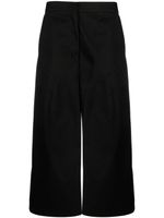 Jil Sander pantalon en coton à coupe ample - Noir