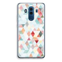 Gekleurde driehoekjes pastel: Huawei Mate 10 Pro Transparant Hoesje - thumbnail