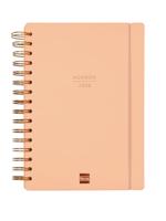 Finocam - Kalender Haiku, 16 maanden 2025/2026, weekoverzicht, horizontaal, september 2025 - december 2026, 16 maanden, koraal, Spaans