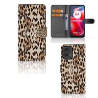 Motorola Moto G24 | G04 | G24 Power Telefoonhoesje met Pasjes Leopard