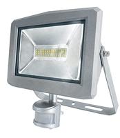 as - Schwabe 46416 Slimline CHIP-LED-Strahler 10W mit Bewegungsmelder, sehr schmal, 10 W, 230 V, Silber