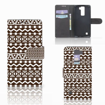 LG K8 Telefoon Hoesje Aztec Brown LG K8 Telefoon Hoesje Aztec Brown