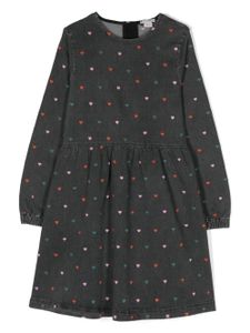 Stella McCartney Kids robe en jean à motif brodé - Gris