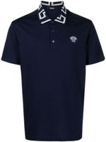 Versace polo à col Greca - Bleu