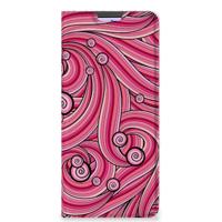 Xiaomi Redmi Note 10 Pro Bookcase Swirl Pink - thumbnail