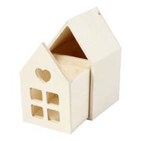 Creativ Company Houten Huis met Lade, 10,8cm - thumbnail