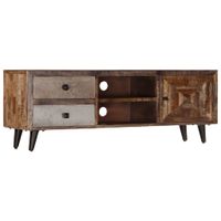 Tv-meubel 118x30x40 cm massief mangohout