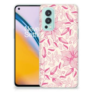 OnePlus Nord 2 5G TPU Case Pink Flowers