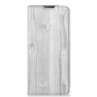 Motorola Moto E20 Book Wallet Case White Wood - thumbnail