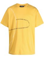 Mostly Heard Rarely Seen t-shirt en coton à slogan imprimé - Jaune