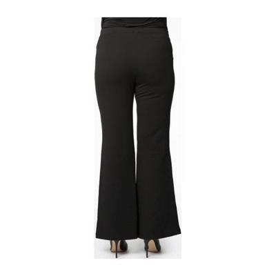Yoek flared broek zwart