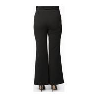 Yoek flared broek zwart