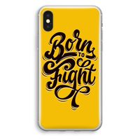 Born to Fight: iPhone X Transparant Hoesje