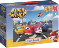 Jumbo vloerpuzzel Super Wings junior 50 cm 15 delig