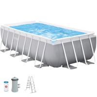 Intex 26790NP above ground pool Framed pool Rectangular Grey
