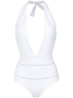 Amir Slama halterneck swimsuit - Blanc