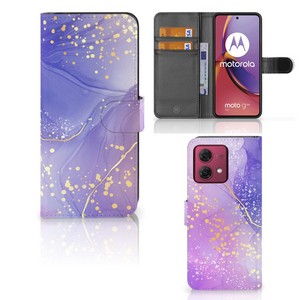 Hoesje voor Motorola Moto G84 Watercolor Paars