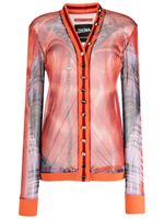 Y/Project x Jean Paul Gaultier chemise à imprimé trompe l'œil - Orange - thumbnail