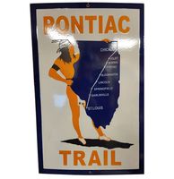 Pontiac Trail Emaille Bord - Origineel - 61 x 39 cm - thumbnail