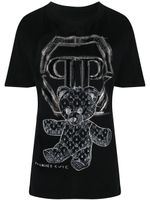 Philipp Plein t-shirt à logo imprimé - Noir