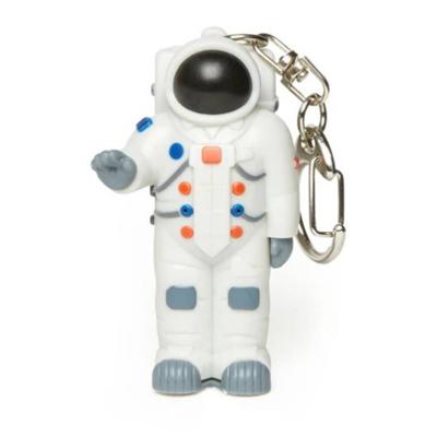 Kikkerland Sleutelhanger Astronaut Led 3,5 X 6 Cm Wit