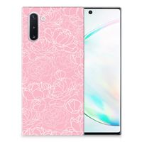 Samsung Galaxy Note 10 TPU Case White Flowers